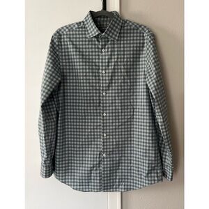 MK MICHAEL KORS Green LS Dress/casual Shirt Cotton Blend 32/33-L Button Up NWOT